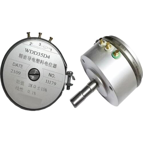 1WDD35D4 1K/2K/5K/10K Conductive plastic potentiometer 19mm short axi WDD35D4-5K angle sensor displacement WDD35D-4 Linear 0.1