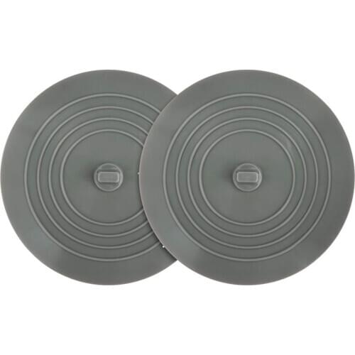2 Pack Bathtub Stopper, 6 Inches Large Silicone Tub Stopper, Flat Suction Drain Covers, Bath Plug for Tub, Kitchens, Bathrooms a