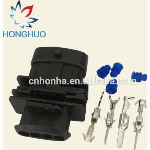 4 Pin/Way Air Conditioning Plug Housing Oxygen Sensor Connector For Chery A3 G3 BOSCHS