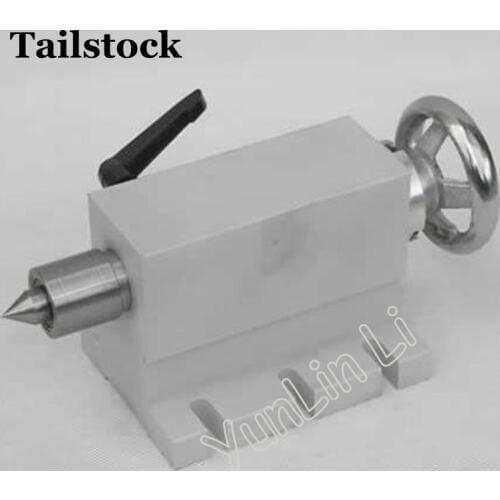 4th Axis Rotary 65mm 4 Jaw 50mm 3 Jaw Chuck Tailstock A Axis Rotary Axis Two Phase 42 Stepper CNC Router Engraver Machine
