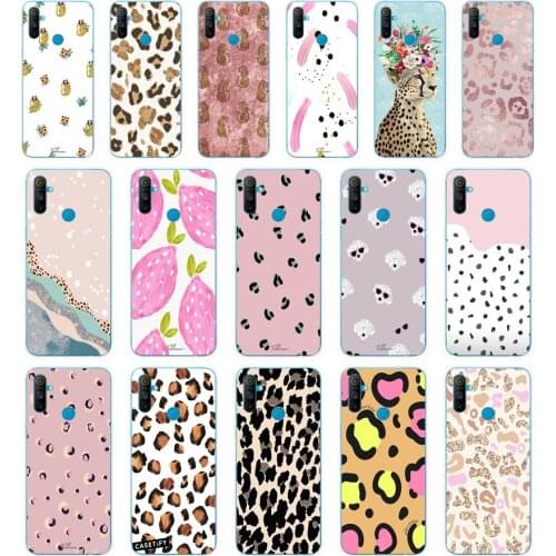 55 Fashion Sexy Leopard Print Panther Soft Silicone Tpu Cover phone Case for OPPO A1K A5S A7 AX7 A5 A9 2020 Realme 3 Pro C3 Case