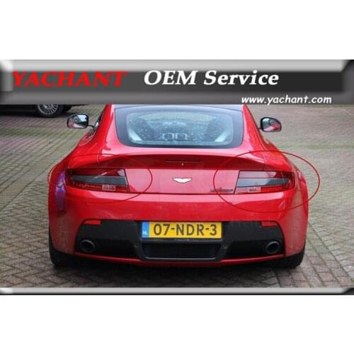 Car-Styling Dry Carbon Fiber Trim Fit For 2006-2015 V8 Vantage & S V12 Vantage & S Rear Tail Light Insert Cluster Replacement