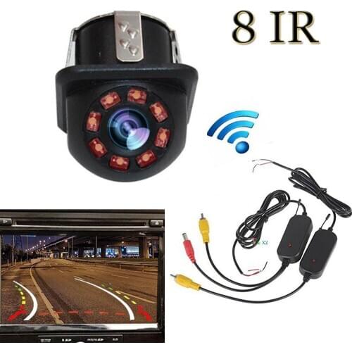 Wireless Night Vision IR Rear View Camera Dynamic Trajectory Moving Guide Parking Line Waterproof Back Up Reversing for Monitor