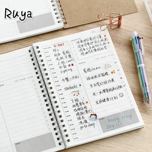 Notebooks Agendas Planner Diary Weekly Organizer Libretas Note Books Monthly Paper Schedule school notebook agenda caderno book