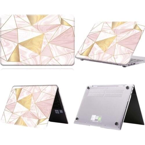 Pink Marble Geometric Anti-slip Laptop Case For MateBook 13/13 AMD Ryzen/14/D14/D15/X 2020/X Pro/Pro 16.1/Honor MagicBook 14/15