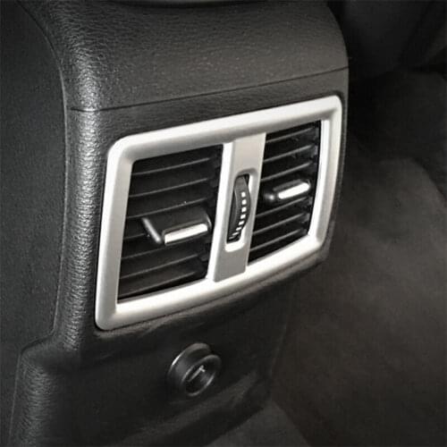 For BMW X1 F48 2016 2017 2018 Car Rear Air outlet panel cover trim sticker Stainless steel auto accessories styling