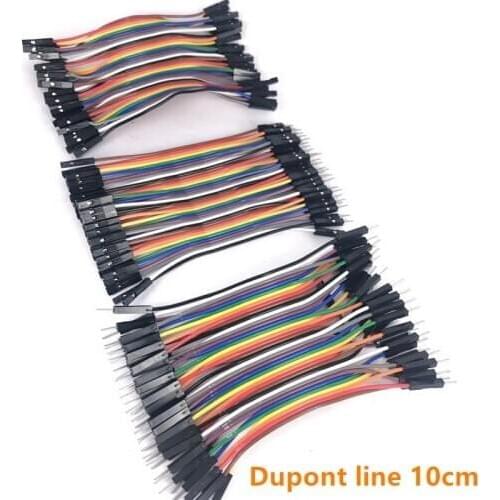 Dupont line 10cm male to male + male to female + female to female jumper wire Dupont cable