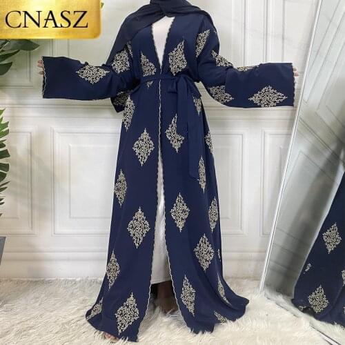 New Arrivals Kaftan Islamic Turkey Fashion Muslim Women Clothing Elegant Embroidery Abaya Kimono For Women Cardigan