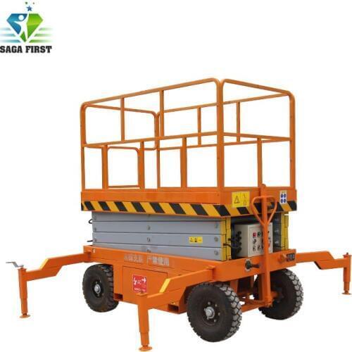 China electric hydraulic mobile scissor lift for street lamp maintenance