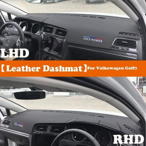 Leather Dashmat Accessories Car-Styling Dashboard Covers Pad Dash Mat Sunshade Carpet For Volkswagen VW Golf7 2014-2019 2020