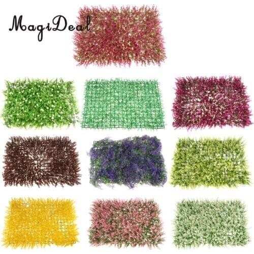 MagiDeal Artifical Simulation Lawn Flowers Fake Plant Grass Plastic Leaf Lawn for Outdoor Wedding Party Landscaping