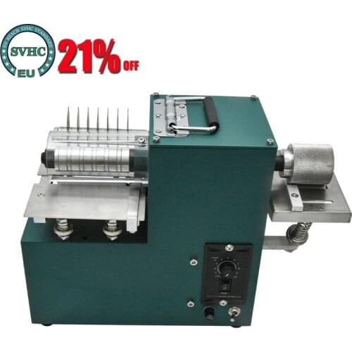 50W Leather Strip Belt Strap Cutting Machine With Edge Folding Speed Adjustable Mini Leather Laminating Machine 110V/220V