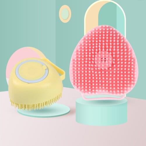 Dog Pet Dog Cat Bath Cleaning Brush Soft Silicone Shower Bristles Multifunctional Bath Quick Cleaning Scrubbing Artifacts