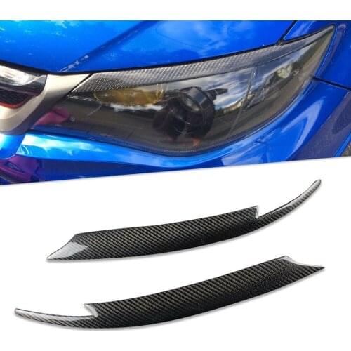 Carbon Fiber Headlight Eyelids Eyebrows for 2008-2011 Subaru Impreza WRX STi