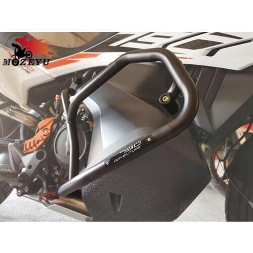 New Iron Motorcycle Engine Guard Frame Protection Set For 790 Adventure 790 ADVENTURE R/S 2019-2020 Black Frame Protection