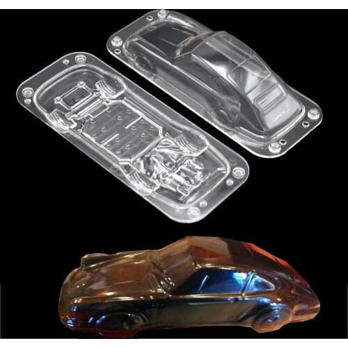 Plastic Chocolate Mould 3D DIY Handmade Cake Car Shaped Chocolate Mold Polycarbonate Car Candy Cake Decorating Tools Molds