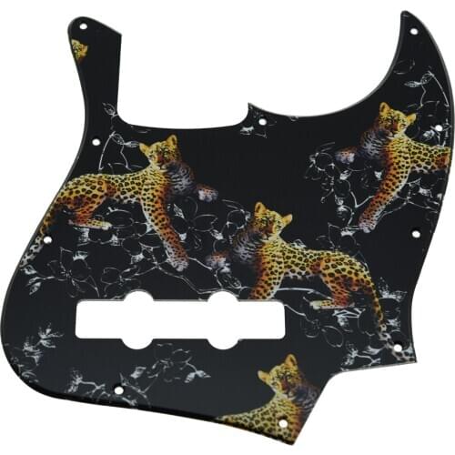Dopro 10 Hole 3D Printed Plastic Standard Jazz J Bass Pickguard with screws Scrach Plate Various Colors