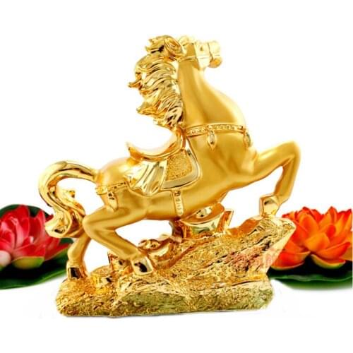 Golden horse furnishing articles Money to furnish it immediately Make fortune handicraft office lucky home decoration