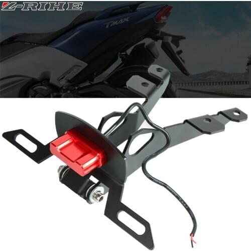 Motorcycle License Number Plate Frame Licence Holder Bracket Registration Number Plate For YAMAHA TMAX 530 T-MAX 530 2017 2018