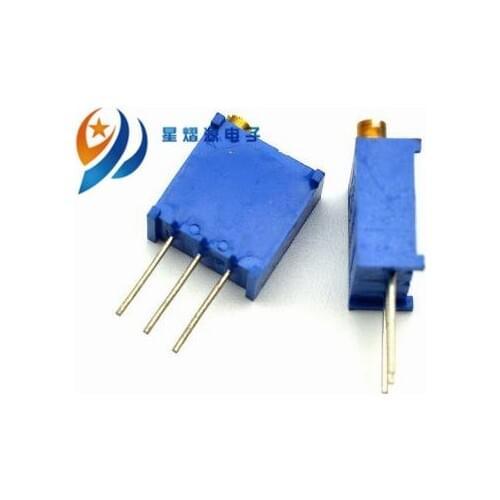 10pcs 3296W 3296 50 100 200 500 ohm 1K 2K 5K 10K 20K 50K 100K 200K 500K 1M ohm 103 100R 200R 500R Trimpot Trimmer Potentio