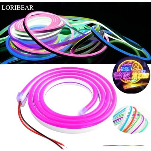 KeWL12V Led Strip Waterproof Led Neon Light Colorful Warm White Red Blue Led Tape Light 2835 Silicone Tube DIY Home Decor