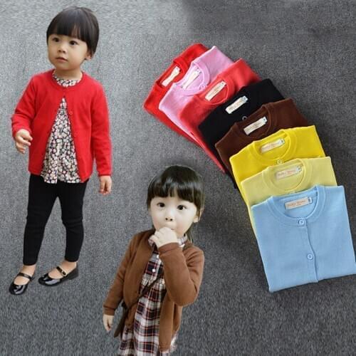 Spring and Autumn Cotton Baby Boy Sweater Knit Cardigan Long Sleeve Jacket Cardigan