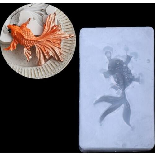 Goldfish Pendant Liquid Silicone Mold DIY Resin Jewelry Making Craft Tool Dried Flower Resin Decorative DIY Hand Crafts