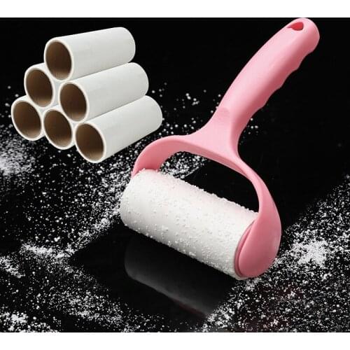 1Set Tearable Roller Sticking Device Household Sticky Hair Sticky Duster Multifunctional Portable Clothes Sticking Device