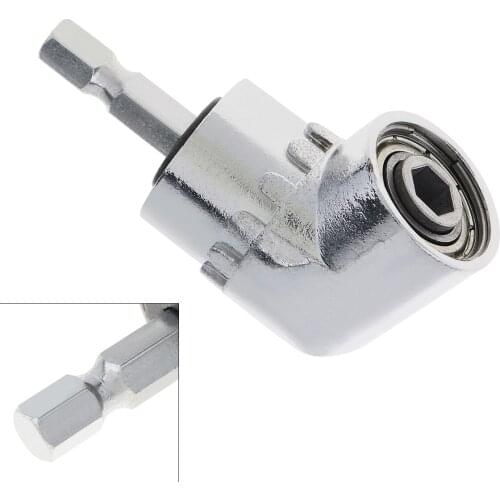 105 Degrees Extension Hex Drill Bit 1/4 Hex Stainless Steel Angle Driver Screwdriver Socket Holder Adaptor Screwdriver Extension