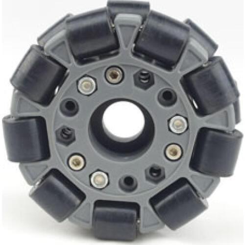 4 inch 100mm double nylon rubber omnidirectional wheel robot competition wheel Robocon Robocup 14041