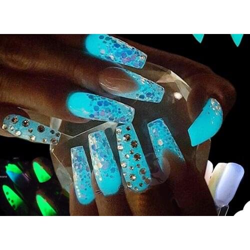 50g/bag neon nights Phosphorescent Glow Pigment Luminous Color Pigments Glow in The Dark Neon Colored Paint Powder After glow