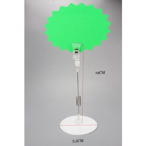 50 pcs Shake sign clip shaking name card display promotion price tag label holder clip label wobbler stand photo note memo clip