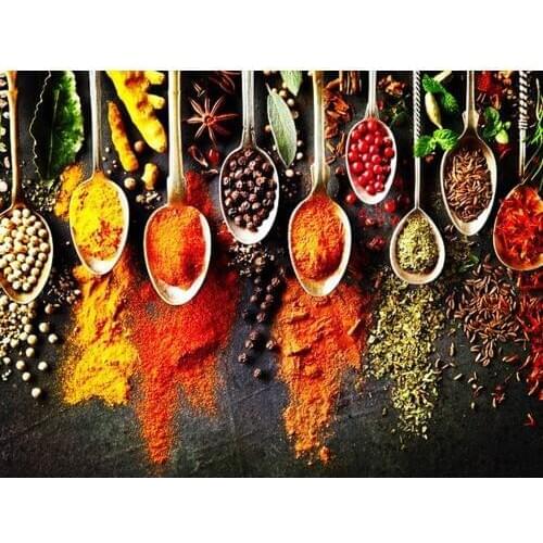 5D DIY Diamond Painting Spice Full Square/Round Mosaic Diamond Embroidery Pictures Of Rhinestones Home Kitchen Decoration TY909