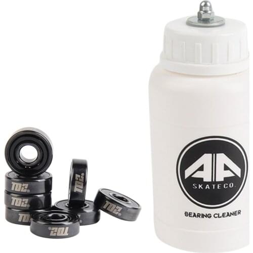 8pcs 608-RS Ball Bearings, Skateboard Bearings for Inline Skates, Scooters, Roller Skates & Longboards, Cleaner Bottle Included