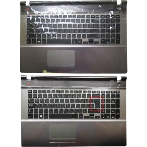 90% NEW Palmrest For Samsung 500P7C 550P7C NP550P7C NP500P7C Laptop Palmrest Upper Case With keyboard Touchpad US/UK Version