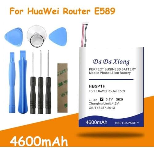 Free shipping 4600mAh HB5P1H Battery for Huawei Router E589 R210 E5776s E5776S-22/32/501/601/860/922 FDD battery + free tools