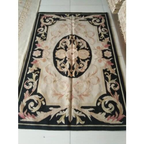Free Shipping 4'X6' Woolen Aubusson rug handmade 100% wool rugs and carpets different sizes