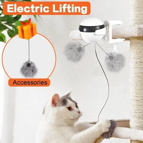 Electric Automatic Lifting Cat Ball Toy Interactive Puzzle Smart Pet Cat Ball Teaser Toys Lifting Balls Electric Cat Pet Supply