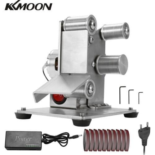 KKMOON Multifunctional Mini Electric Belt Sander Grinder Professional DIY Polishing Grinding Machine Cutter Edges Sharpener