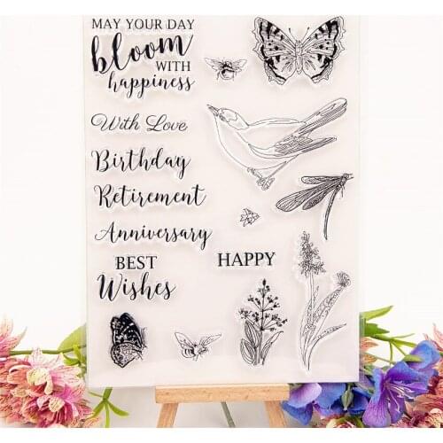 Hot selling White dove transparent clear stamp / silicone seal roller stamp DIY scrapbook album / card production