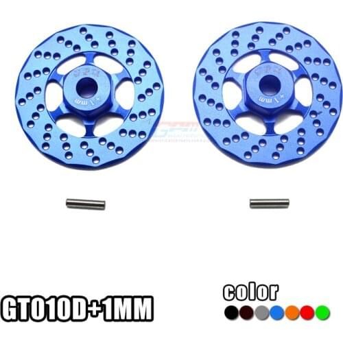 GPM ALUMINUM +1MM HEX WITH BRAKE DISK-SET GT010D+1MM FOR 1/10 SCALE 4WD FORD GT4-TEC 2.0 83056-4