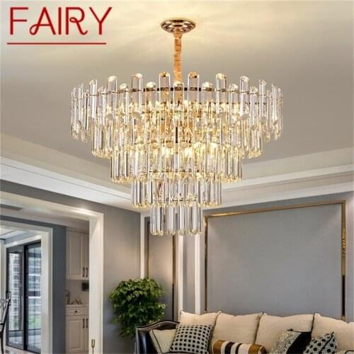 FAIRY Postmodern Chandelier Fixtures Crystal Pendant Lamp Luxury Light Home LED for Living Dining Room