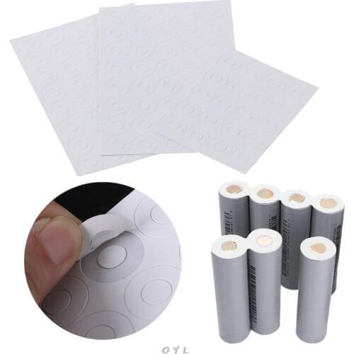 100Pcs Li-ion Battery Anode Insulation Gasket Insulator Ring for 18650 Series Li-ion Battery Anode Hollow Point Insulator Gasket