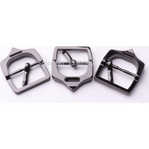 6pcs/lot black color pin buckle unique design metal Belt Buckle For Men and women garment decoration