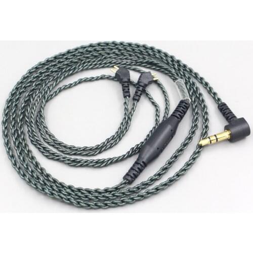 LN005656 100Ohm 22Ohm Silver Foiled Earphone Cable For Etymotic ER4B ER4PT ER4S ER6I ER4