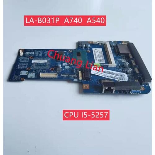 LA-B031P For Lenovo AIO A740 A540 All-in-one Laptop Motherboard With CPU I5-5257U UMA DDR3 100% Fully Tested
