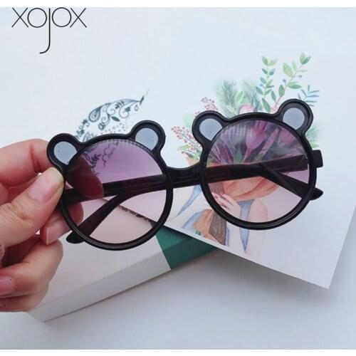 XojoX 2021 Fashion Children Sunglasses Girls Boys Cartoon Cute Sun Glasses Vintage Goggles Lovely Baby Eyeglasses