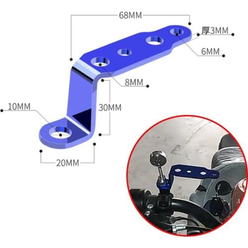 Motorcycle Modified Headlight Bracket Rearview Mirror LED Spotlight Multifunctional Electric Car Accessories Extension Bracket