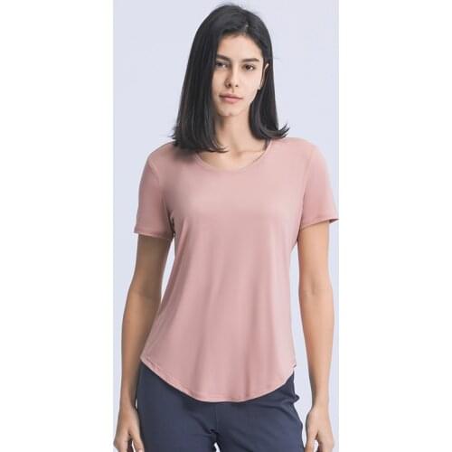 Relaxed Scoop Neck Sport Shirts Butter Soft Women Workout Top Lightweight Gym Yoga Top Running Breathable Short Sleeve T-Shirts