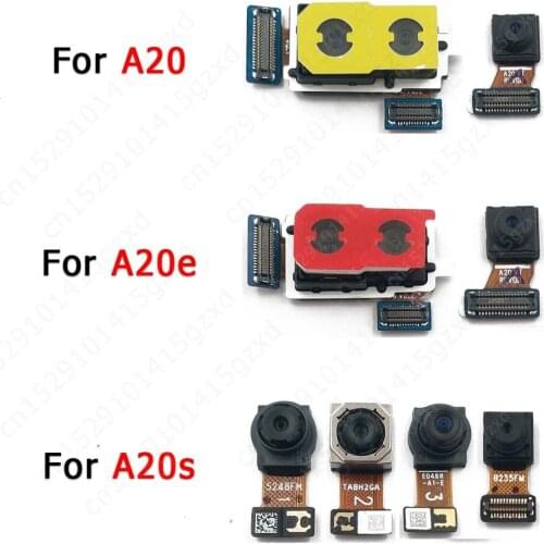Original Front Back Camera For Samsung Galaxy A20 A20e A20s Backside Facing Rear Selfie Frontal Small Camera Module Spare Parts